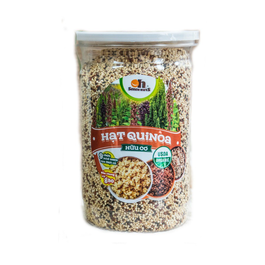 Hạt Quinoa (Diêm Mạch) mix 3 loại Peru Smile Nuts hộp 600g