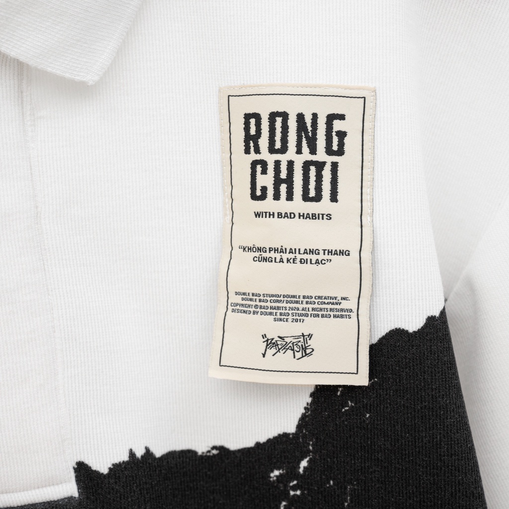 Áo Polo Unisex Bad Habits RONG CHƠI: HẠ LONG POLO Local Brand Chính Hãng