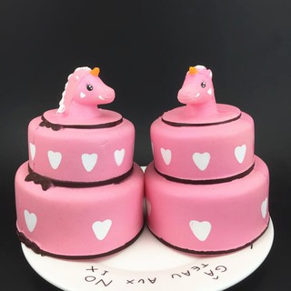 SQUISHY BÁNH KEM NGỰA 2 TẦNG - ĐỒ CHƠI CHO BÉ