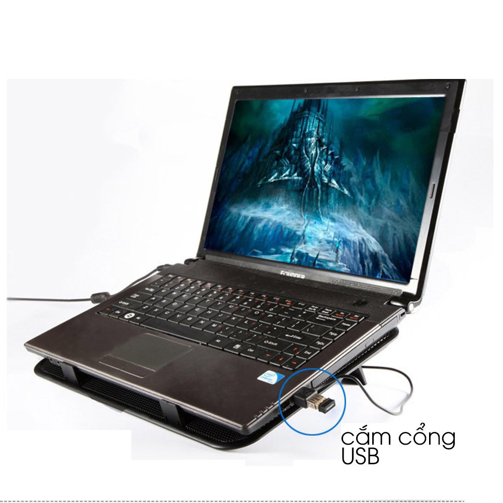 giá đỡ tản nhiệt laptop - đế làm mát laptop - máy tản nhiệt laptop - đế tản nhiệt laptop 15 -16 inch