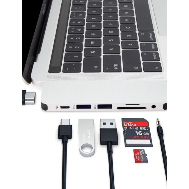 ⚡️7 IN 1⚡️BỘ CHUYỂN ĐỔI HyperDrive SOLO 7-in-1 USB-C Hub for MacBook, PC & Devices📞Misaki Shop