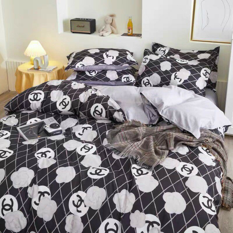 Bộ chăn ga gối cotton poly Thương Hiệu