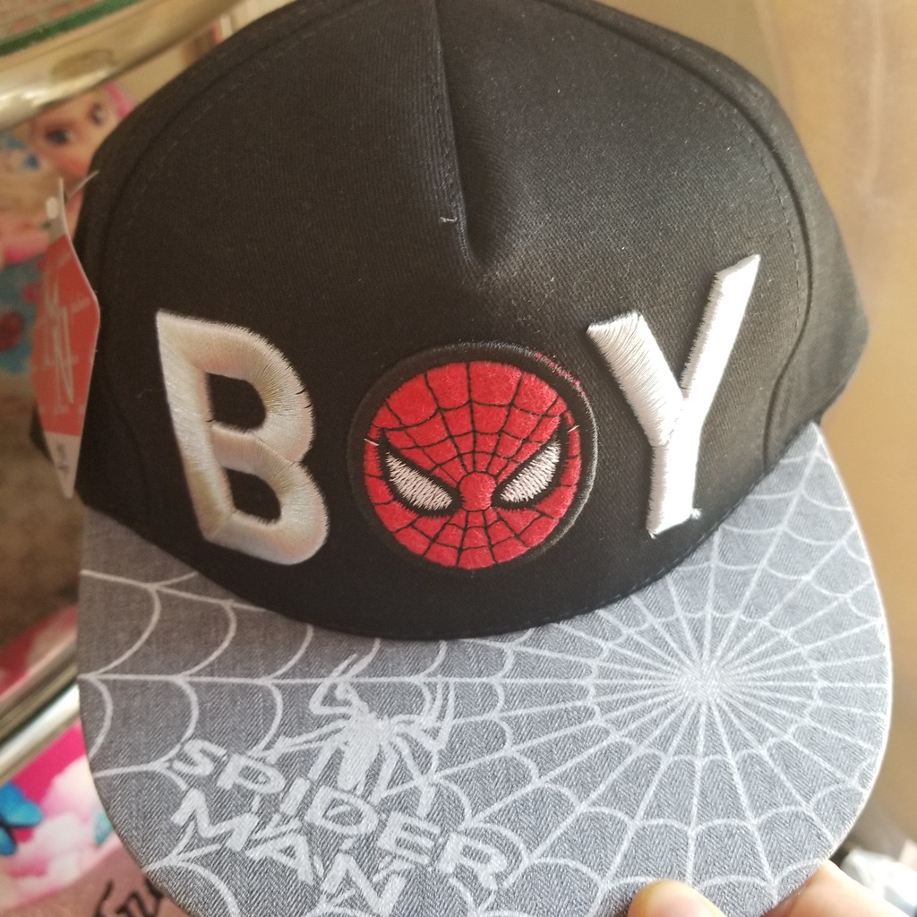 Nón kết snapback spiderman và g.u.cci bé trai