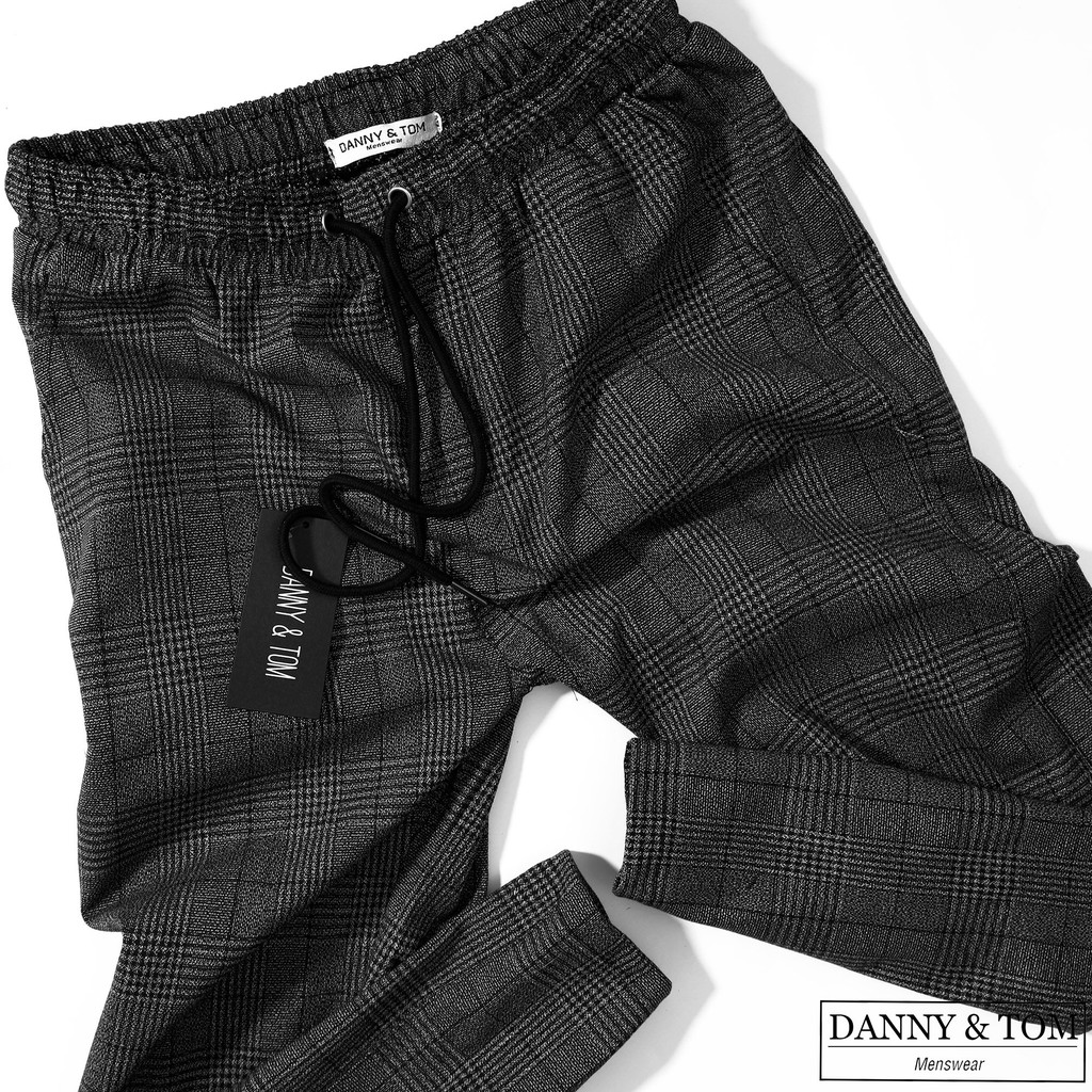 Quần dài Tây Caro phối sọc | Chất Hàn Tây chuẩn Hàn Quốc Form 40-90kg - TS07 | BigBuy360 - bigbuy360.vn