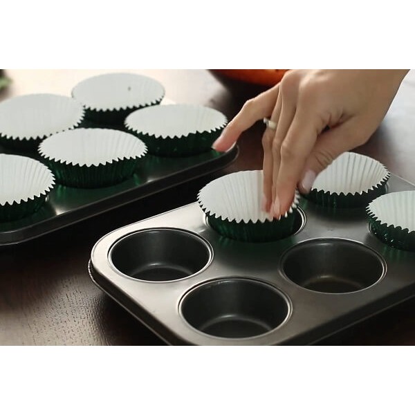 Khuôn Nướng Bánh Muffin Cupcake Chống Dính 6 Ô To