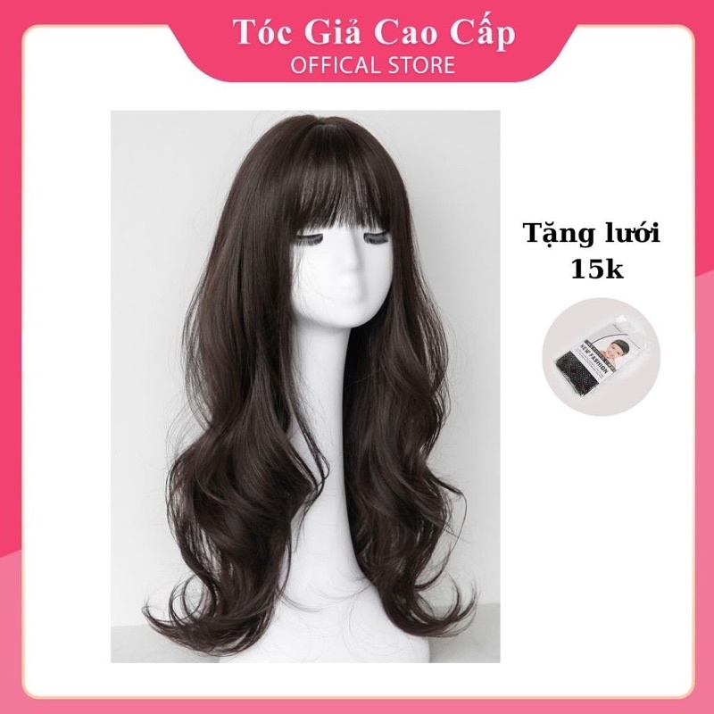 TÓC GIẢ NỮ CẢ ĐẦU XOĂN NHẸ ĐẸP TỰ NHIÊN ❇️freeship ❇️tặng kèm lưới trùm ❇️