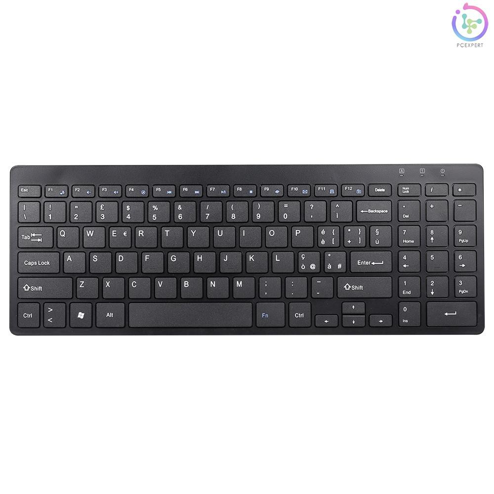 Bàn Phím Không Dây Siêu Mỏng 95 Phím 2.4g Cho Laptop / Pc