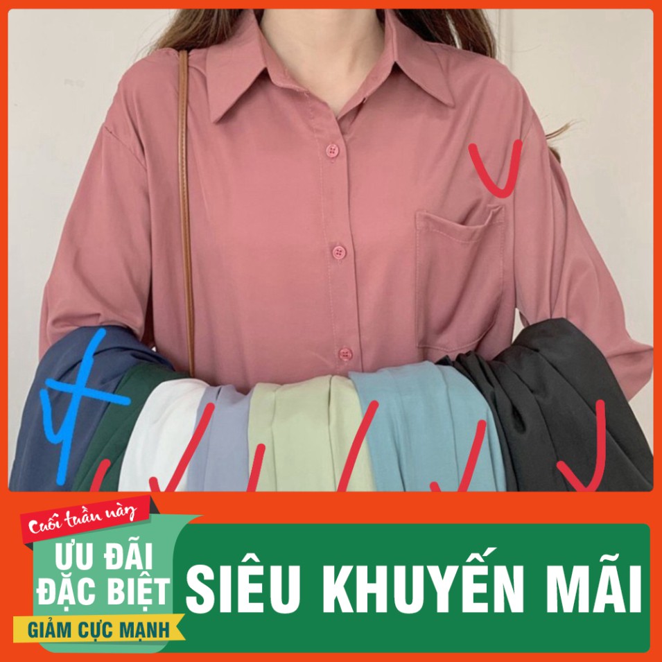 Áo sơ mi cổ polo dài tay dáng rộng thời trang Hàn Quốc loại 1 loại 1 aosominuthietke