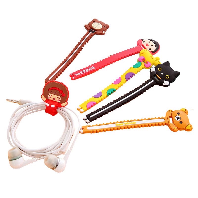 Dây Quấn Buộc Tai Nghe, Cáp Sạc Hình Thú Cute Dễ Thương