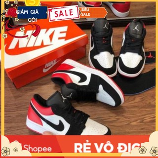 🔥giày air jordan 1 low🔥giày jordan ❤️full box+bill❤️ + freeship ❤️đỏ đen cổ thấp nam nữ