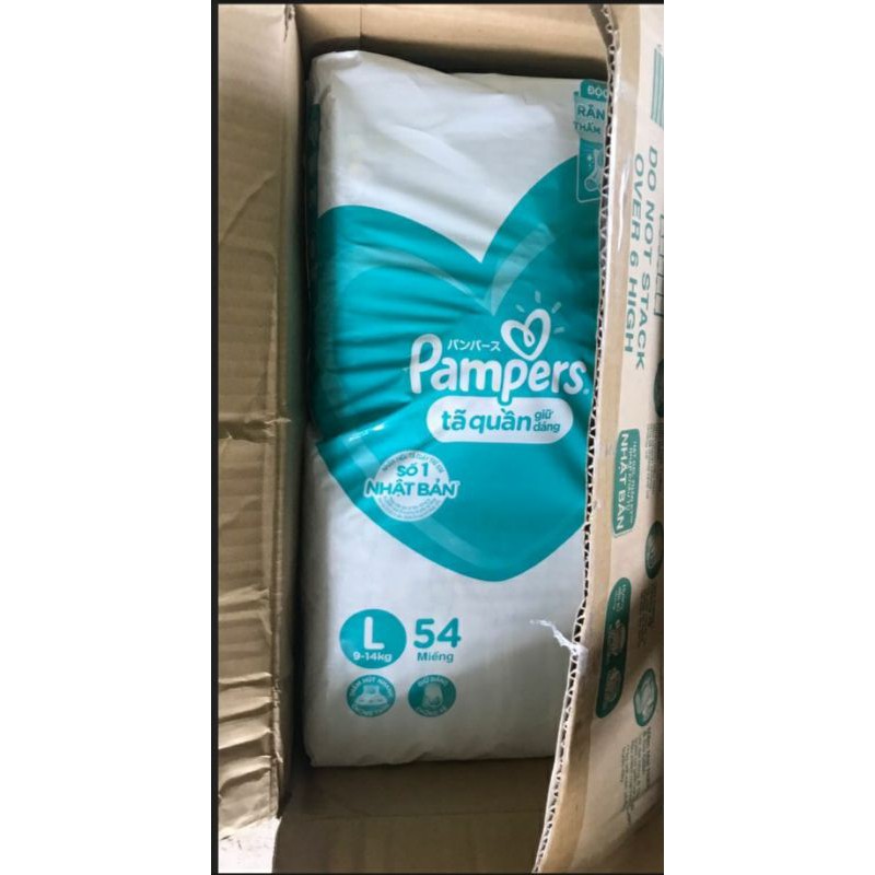 Thùng Tã quần Pampers giữ dáng Megas box đủ size M180/L162/XL144