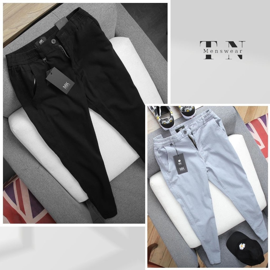 Quần Kaki Nam Ống Suông Thiết Kế Lưng Thun Co Giãn Dáng Công Sở Trẻ Trung Cao Cấp, 4 Màu: Đen, Xám, Be Vàng, Ghi