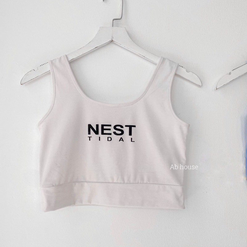 [Mã WASKT410K giảm 10K đơn 50K] Áo Croptop 2 Dây Bra NEST Ullzang (Ảnh thật/Có sẵn) | BigBuy360 - bigbuy360.vn