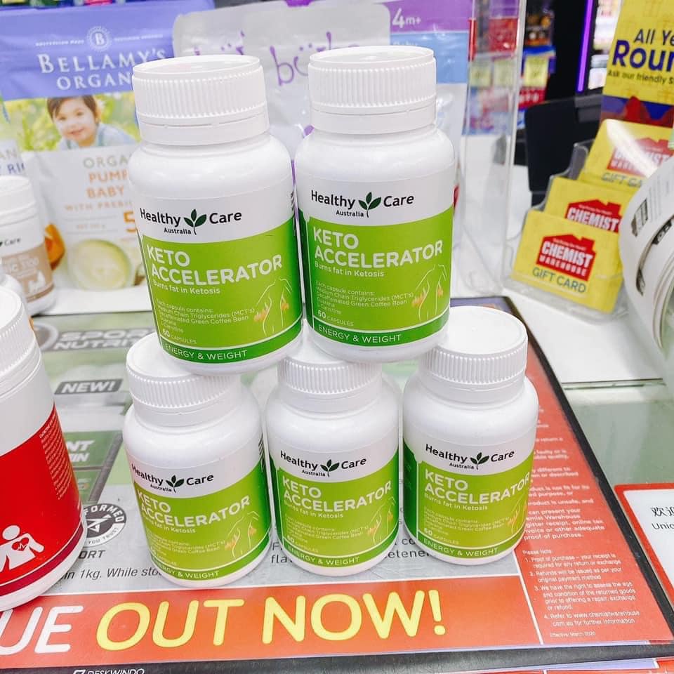 Giảm cân Healthy Care Keto Accelerator 60 viên