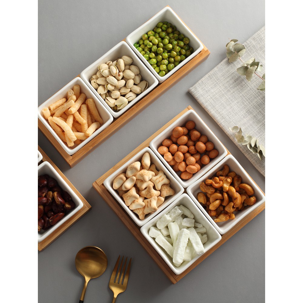 Khay đựng mứt tết, bánh kẹo, hoa quả phong cách NHẬT BẢN