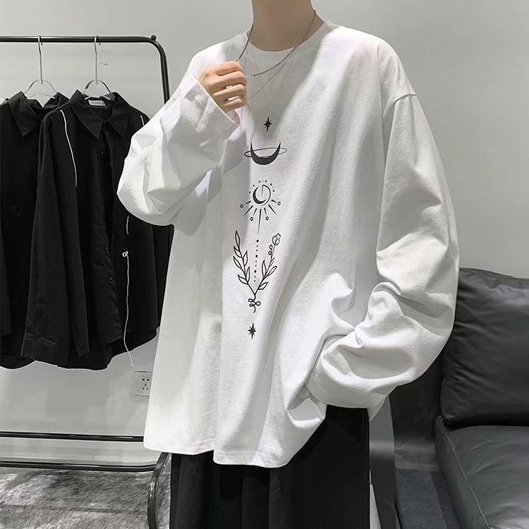 Áo Thun Tay Dài Mỏng Thời Trang Cá Tính Trẻ Trung Cho Nam