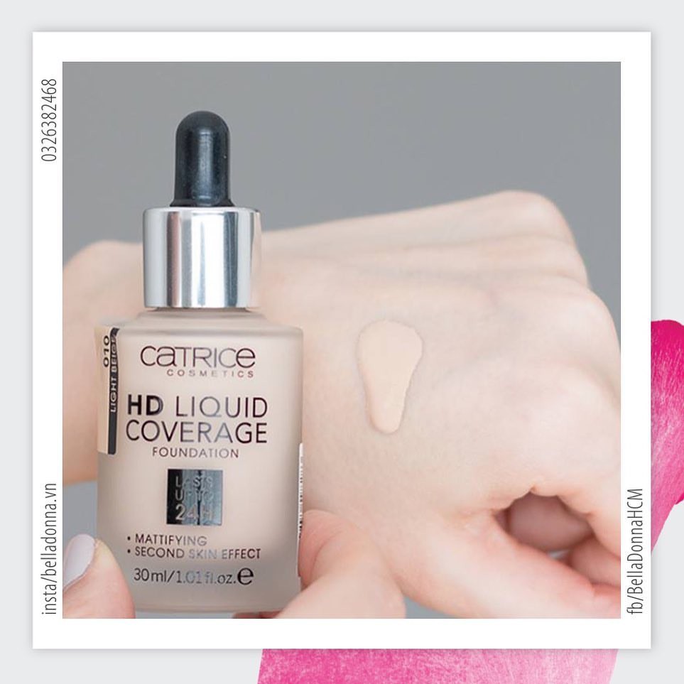 [Chuẩn Auth] Kem Nền Che Phủ Hoàn Hảo Catrice Hd Liquid Coverage 30ml