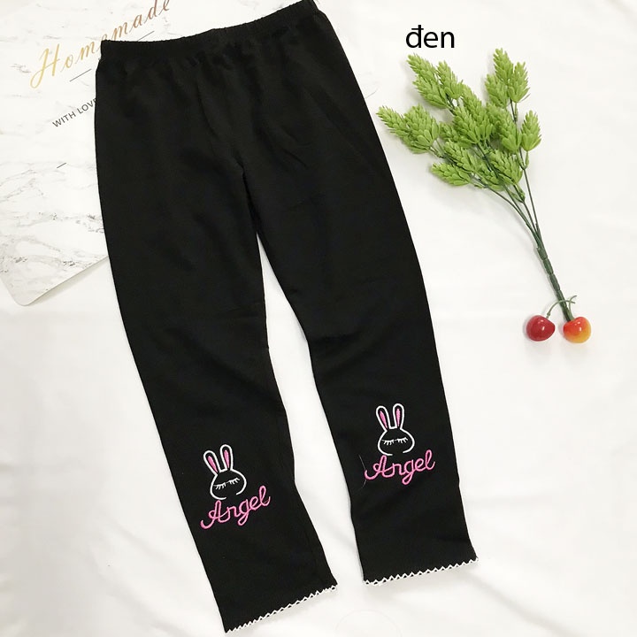 Quần legging dài bé gái thun cotton 4 chiều - QG22