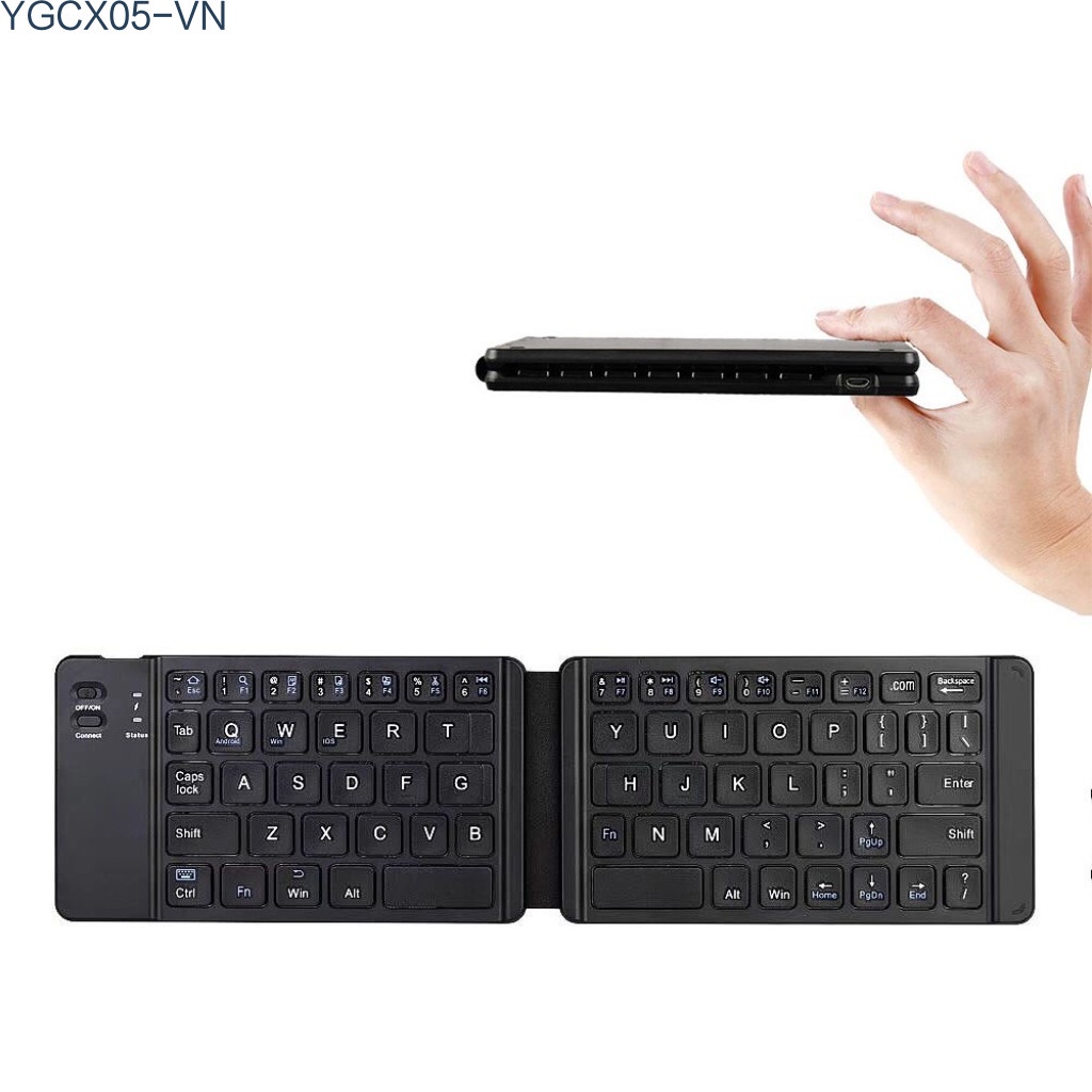 Bàn Phím Bỏ Túi Có Thể Gấp Lại Cho Ios / Android / Windows Laptop / Tablets | BigBuy360 - bigbuy360.vn