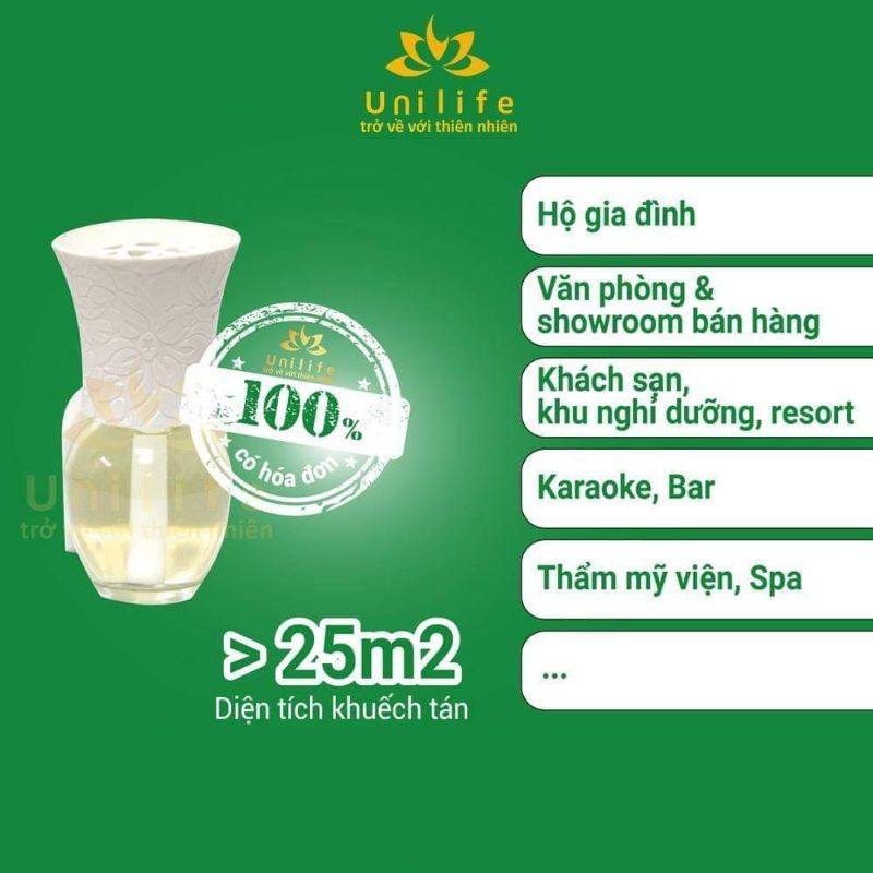 Bộ sản phẩm khuếch tán tinh dầu nước hoa Unilife - Hương Chanh Sả | WebRaoVat - webraovat.net.vn