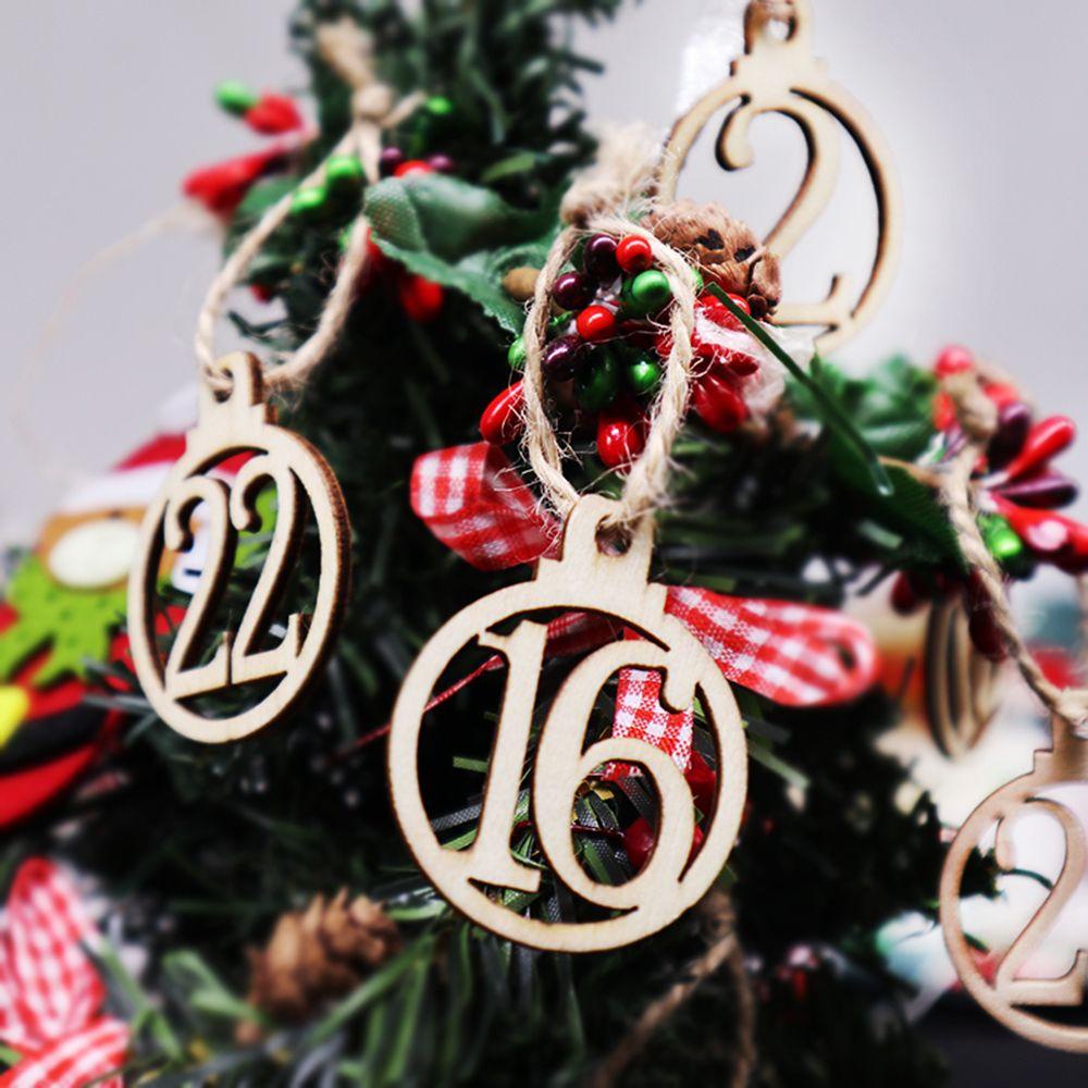 GOGOUP Lịch Giáng Sinh Bằng Gỗ Từ 1-25