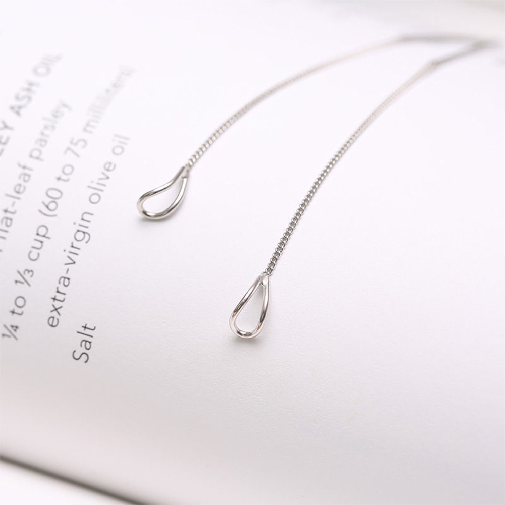 Bông tai dáng dài tua rua đơn giản thời trang cho nữ