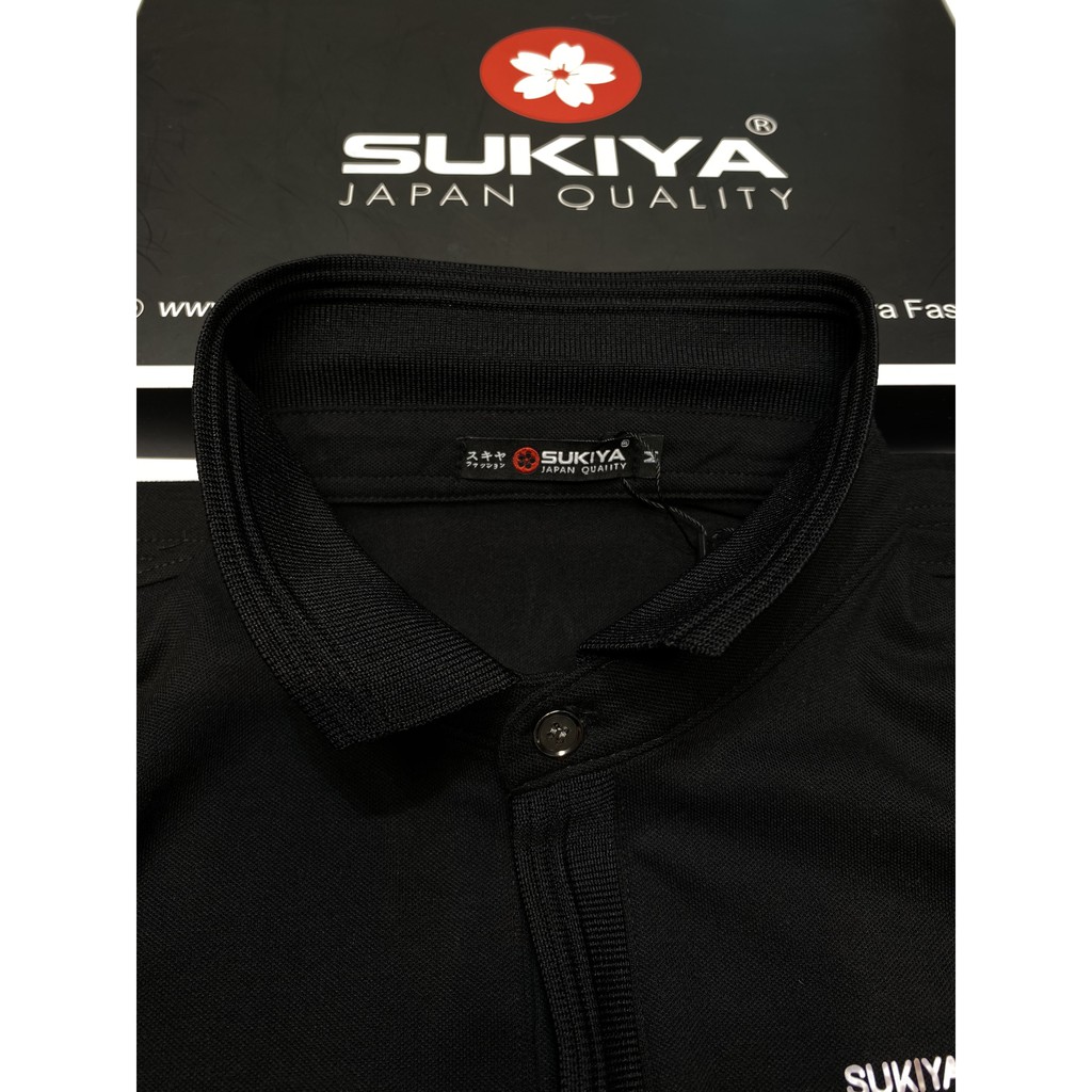 Áo Polo nam SUKIYA cổ bẻ nẹp dấu cúc hàng cao cấp AT06