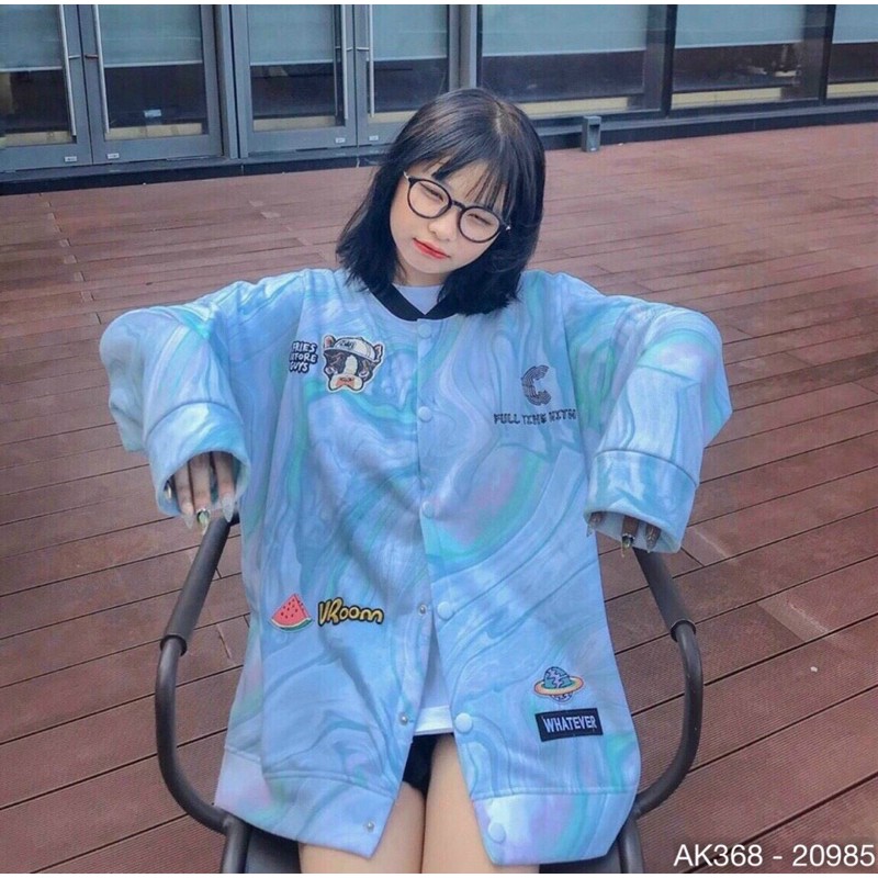 Áo Khoác Cardigan Nỉ Loang Màu Hàng QC Cao Cấp Cardigan Nữ Nam Nỉ Ngoại 3D LOANG LOGO - AK3368 | BigBuy360 - bigbuy360.vn