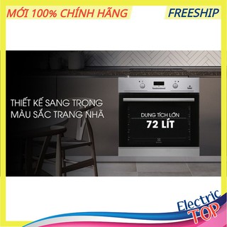 Lò nướng âm electrolux eob3434box 72 lít