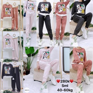 Bộ nỉ micky gấu trắng cao cấp