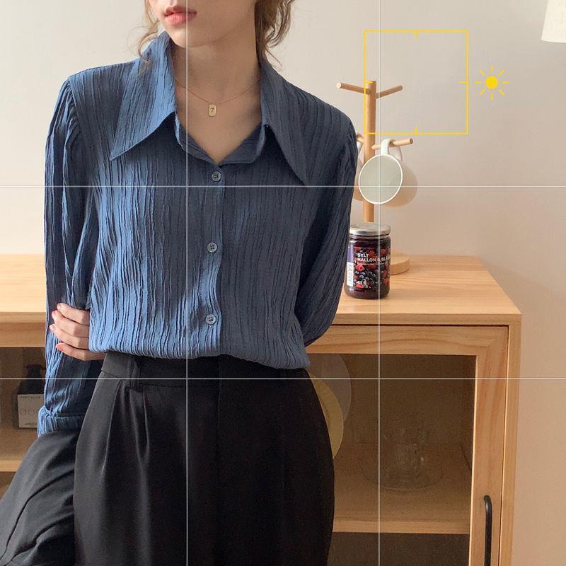 Áo sơ mi dài tay dáng rộng thời trang mùa xuân dành cho nữ