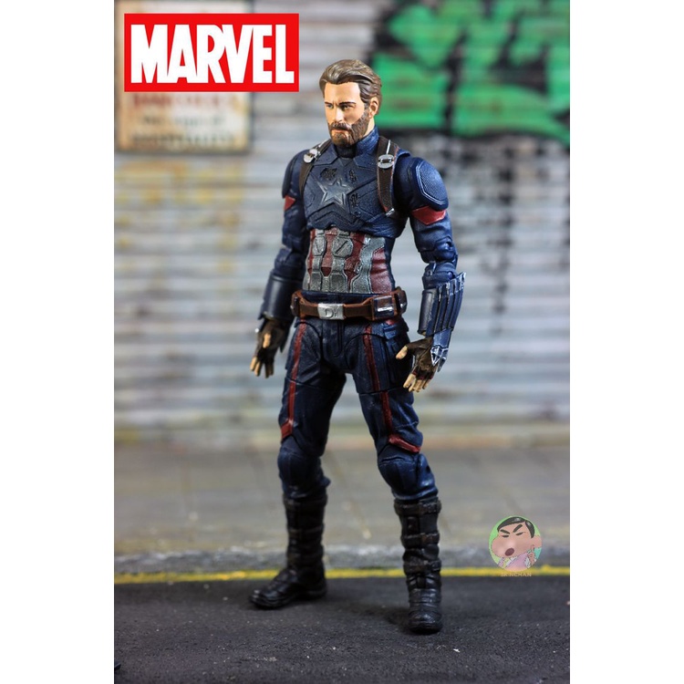 Mô Hình Nhân Vật Captain America Thiết Kế Sống Động
