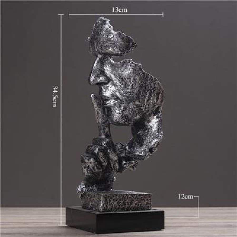 Tượng tam không decor phòng 247 mô hình nghệ thuật kích thước 35cm, , nhằm nhắc nhở bạn đối nhân sử thế.