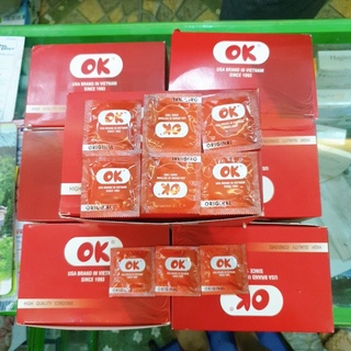 bao cao su OK, hộp 3 chiếc, size nhỏ hàng chính hãng 100%( che tên sản phẩm )