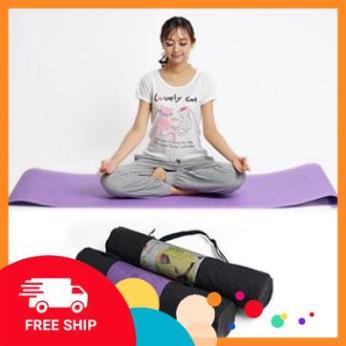 💥XẢ HÀNG💥 Thảm Tập Yoga PVC 173x61x0,5 Cm Tặng Kèm Túi Đựng Hàng Cao Cấp