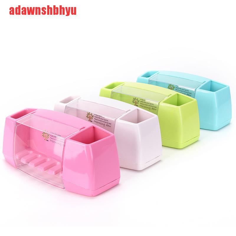 [adawnshbhyu]Multifunctional toothbrush holder storage box bathroom accessories suction hooks