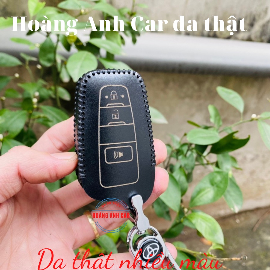 Bao da chìa khoá Toyota Corolla Cross handmade da thật, Corola Cross Khâu tay thủ công