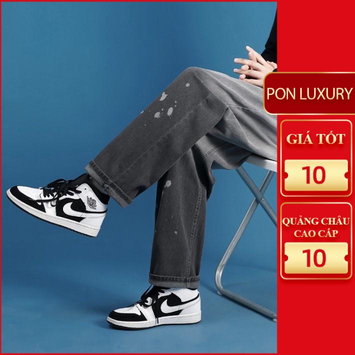 Quần jean baggy nam nữ unisex wash màu xanh và xám đẹp mới hà nội hcm 7029 Ponluxury