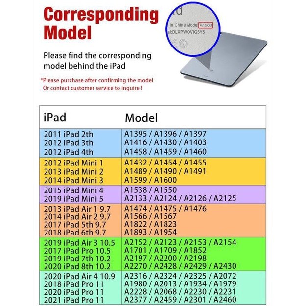 Bao da máy tính bảng DLLENCASE A081-A thích hợp cho iPad 10.2 8th 2020 2017 2018 9.7 Air 4 10.9 Pro 10.5 11 Mini 1 2 3