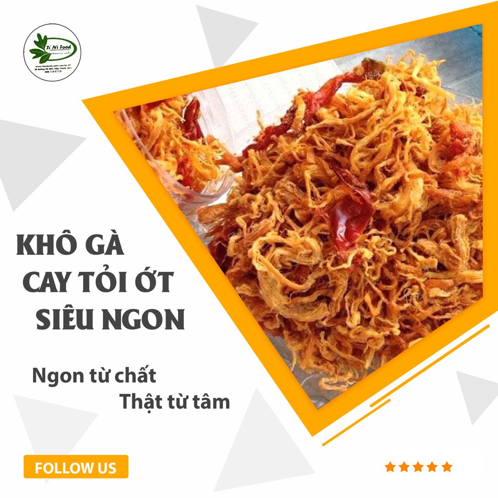 Khô gà  Tỏi Ớt siêu ngon hàng loại 1_ăn là nghiền
