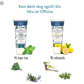 Kem đánh răng người lớn hữu cơ Officina Nature 75ml