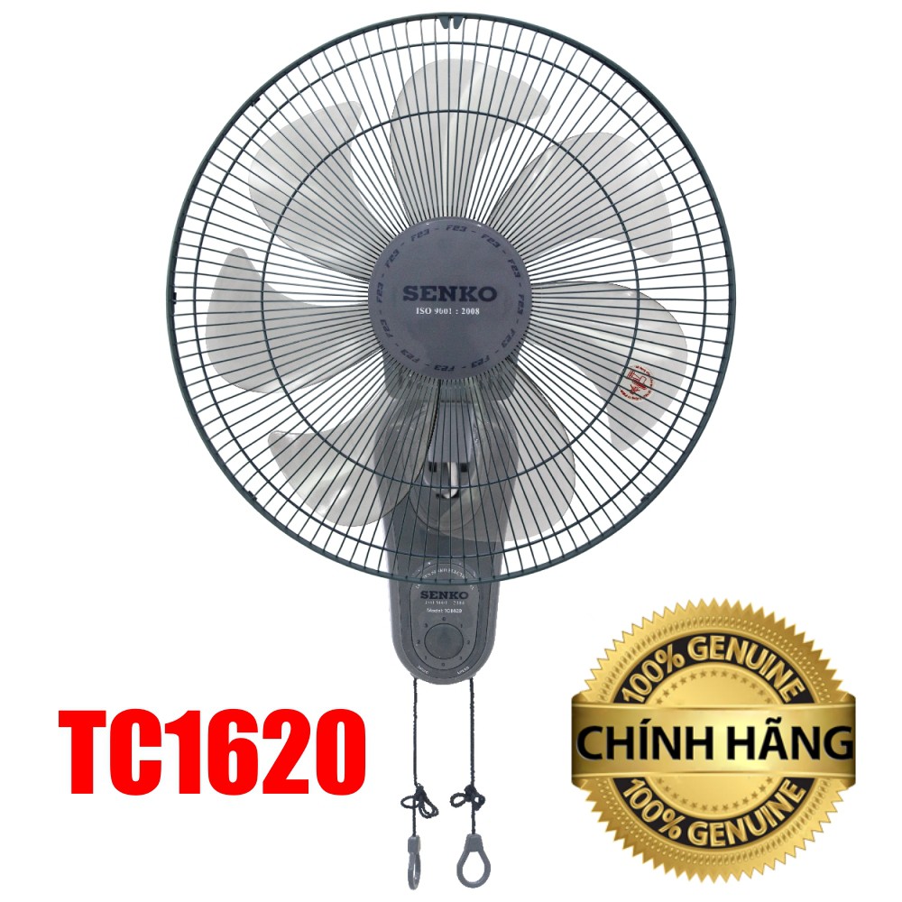 Quạt Senko Treo Tường TC1620 65W - Quạt Senko 2 Dây 7 Cánh Chính Hãng Senko - BH 24 tháng [Nowship 2h tại HCM]