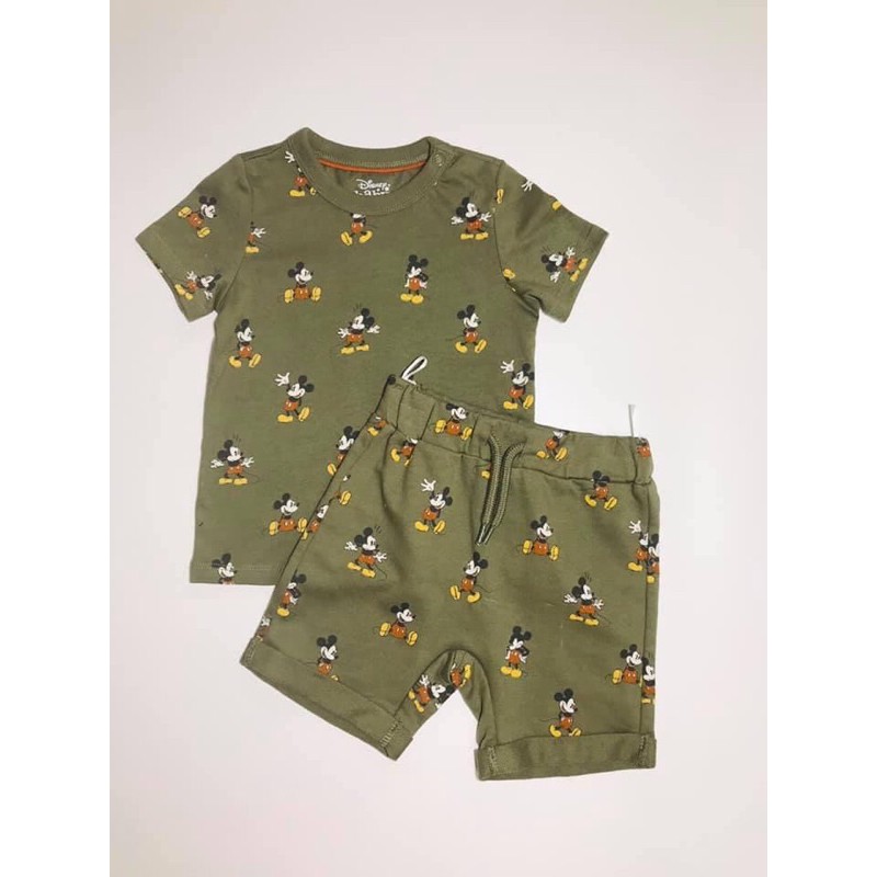 Bộ mickey xanh bé trai