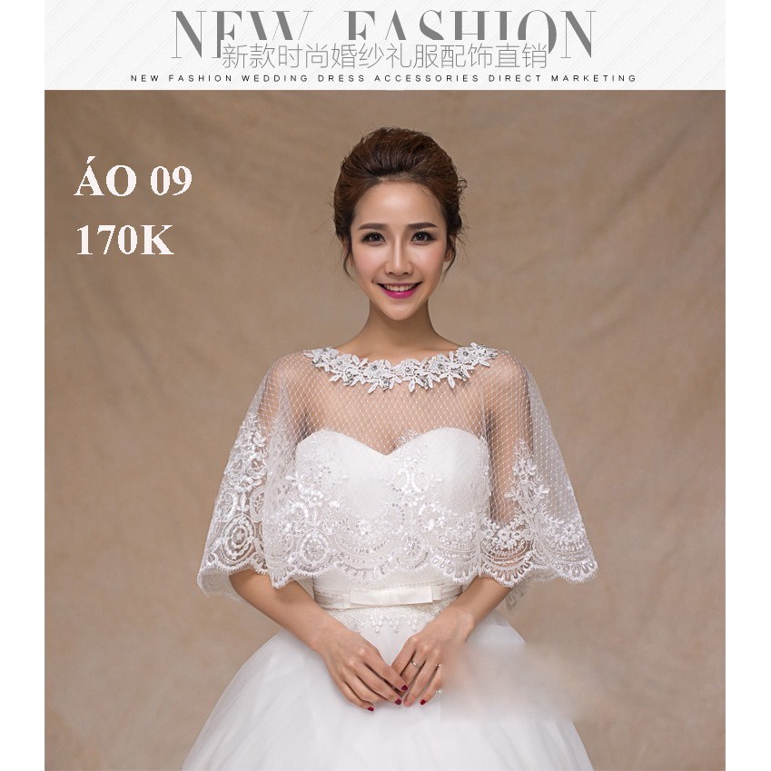 (Free ship)Áo choàng cô dâu