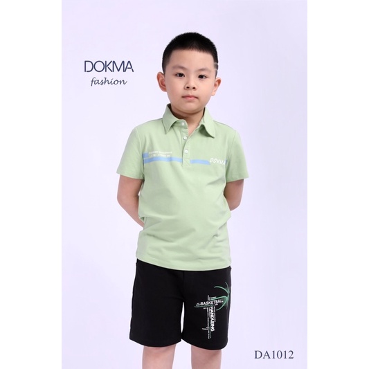 Áo cộc tay cổ đức Dokma bé trai  DA1012