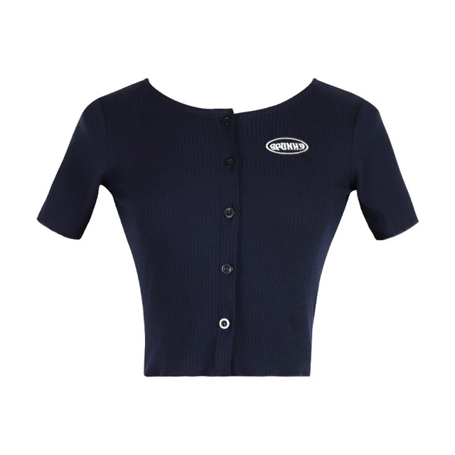 Áo croptop ulzzang chất thun gân