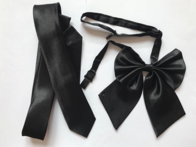 Cà vạt bản nhỏ nam và Nơ nữ ( set có sẵn, nhiều màu lựa chọn )