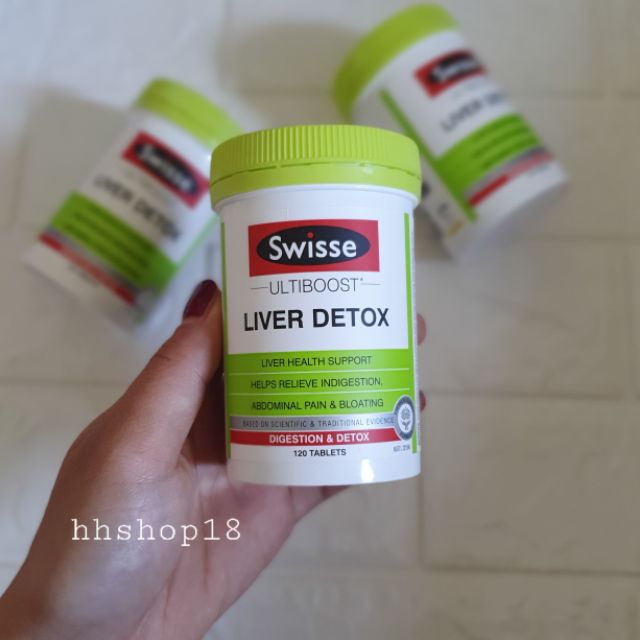 Bổ gan Swisse Liver Detox 120 viên - Mẫu mới, Date xa