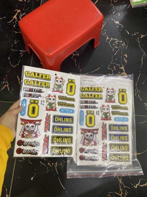 [Giá Hủy Diệt] Tem nỗi siêu đẹp Gallfer,Ohlins,Mèo May Mắn... Cao Cấp | BigBuy360 - bigbuy360.vn