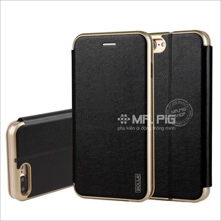 BAO DA BAOLILAI KHUNG MẠ VÀNG KIÊM GIÁ ĐỠ CHO IPHONE 7 8 PLUS